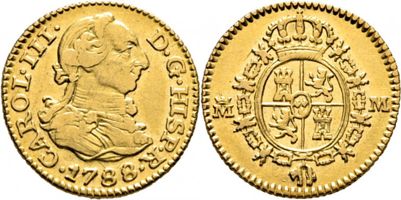 CARLOS III. Madrid. 1/2 escudo. 1788. M. Cy12202. Trg86. Erosión en la nariz. Ra...