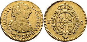 CARLOS III. Sevilla. 1/2 escudo. 1788. C. Atractivo resplandor