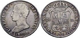 JOSÉ NAPOLEÓN. Madrid. 20 reales. 1809. AI
