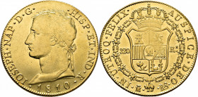 JOSÉ NAPOLEÓN. Madrid. 320 reales. 1810. RS. Muy rara