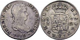 FERNANDO VII. Cádiz. 4 reales. 1812. CI
