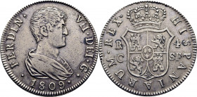 FERNANDO VII. Cataluña (Reus). 4 reales. 1809. MP. Rara