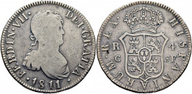 FERNANDO VII. Cataluña (Tarragona y Palma). 4 reales. 1811. SF. Rara