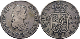 FERNANDO VII. Cataluña (Palma de Mallorca). 4 reales. 1812. SF. Muy escasa