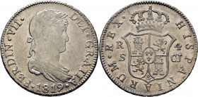 FERNANDO VII. Sevilla. 4 reales. 1819. CJ