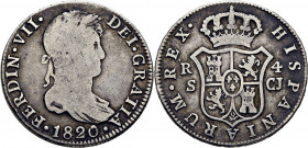 FERNANDO VII. Sevilla. 4 reales. 1820. CJ