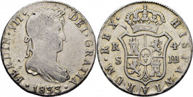FERNANDO VII. Sevilla. 4 reales. 1833. JB