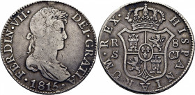 FERNANDO VII. Sevilla. 8 reales. 1815. CJ