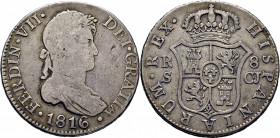 FERNANDO VII. Sevilla. 8 reales. 1816. CJ