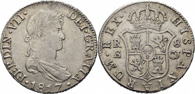 FERNANDO VII. Sevilla. 8 reales. 1817. CJ