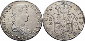 FERNANDO VII. Sevilla. 8 reales. 1818. CJ