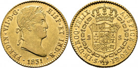 FERNANDO VII. Sevilla. 2 escudos. 1831. JB. EBC-
