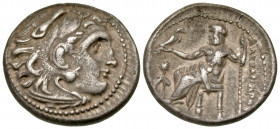 Macedonian Kingdom. Philip III Arrhidaios. 323-317 B.C. AR drachm (17.58 mm, 4.20 g, 11 h). in the name of Alexander III, 336-323 B.C.. Magnesia ad Me...