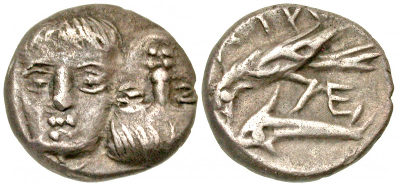 Moesia, Istros. Civic issue. Ca. 400-350 B.C. AR hemidrachm (11.1 mm, 1.41 g, 6 ...