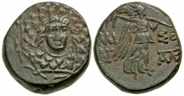 Pontic Kingdom, Amisos. Mithradates VI. 120-63 B.C. AE 20 (19.8 mm, 8.40 g, 12 h). local civic issue of common type under Mithradates VI. 10-85 B.C. F...