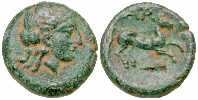 Troas, Gargara. Ca. 400-284 B.C. AE 12 (11.8 mm, 1.93 g, 5 h). Laureate head of ...