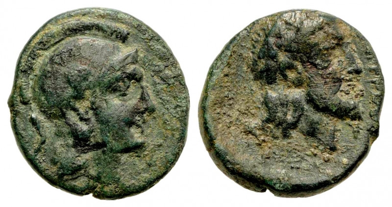 Aiolis, Autokane. 3rd century B.C. AE 13 (12.5 mm, 1.88 g, 12 h). Laureate head ...