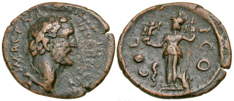 Lycaonia, Iconium. Antoninus Pius. A.D. 138-161. AE 20 (20 mm, 3.14 g, 6 h). IMP...