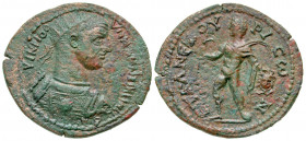 Cilicia, Anemourion. Maximinus. A.D. 235-238. AE 36 "medallic" (36.4 mm, 17.34 g, 6 h). Year 1 (A.D. 235). [A]UT K Γ IOO UHRON MAΞIMEINON, Radiate and...