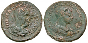 Cilicia, Ninica Claudiopolis. Maximinus I with Maximus, Caesar . A.D. 235/6-238. AE 33 (32.9 mm, 19.07 g, 7 h). IMP MAXIMI-NVS [PIVS] AVG, laureate, d...
