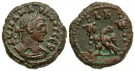 Egypt, Alexandria. Carinus. As Caesar, 282-283. BI tetradrachm (19.70 mm, 7.42 g, 11 h). Dated year 2=A.D. 283/4. A K M A KAPINOC CЄB, laureate and cu...