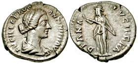Lucilla. Augusta, A.D. 164-182. AR denarius (18.8 mm, 3.52 g, 6 h). Rome, under Marcus Aurelius and Lucius Verus, A.D. 161/2. LVCILLAE AVG ANTONINI AV...
