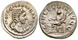 Otacilia Severa. Augusta, A.D. 244-249. AR antoninianus (22.5 mm, 3.57 g, 7 h). Rome mint, Struck A.D. 245-247. M OTACIL SEVERA AVG, diademed and drap...