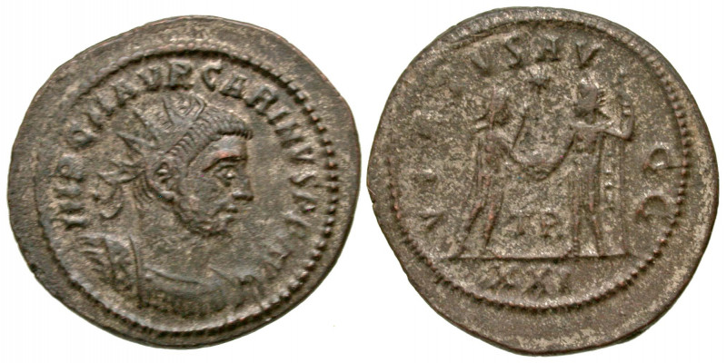 Carinus. A.D. 283-285. AE antoninianus (23.82 mm, 3.72 g, 5 h). Tripolis mint, A...