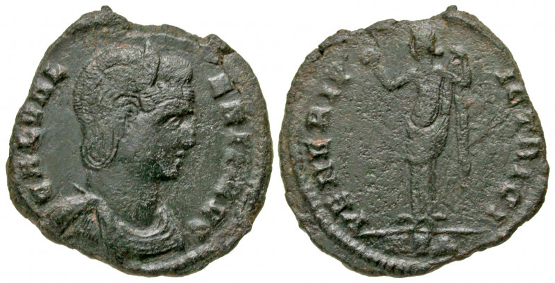 Galeria Valeria. Augusta, A.D. 293(?)-311. AE follis (26.1 mm, 5.97 g, 1 h). Her...