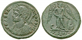 Constantine I. A.D. 307/10-337. BI centenionalis (17.7 mm, 2.22 g, 7 h). City commemorative for Constantinople. Siscia mint, Struck A.D. 334-335. CONS...