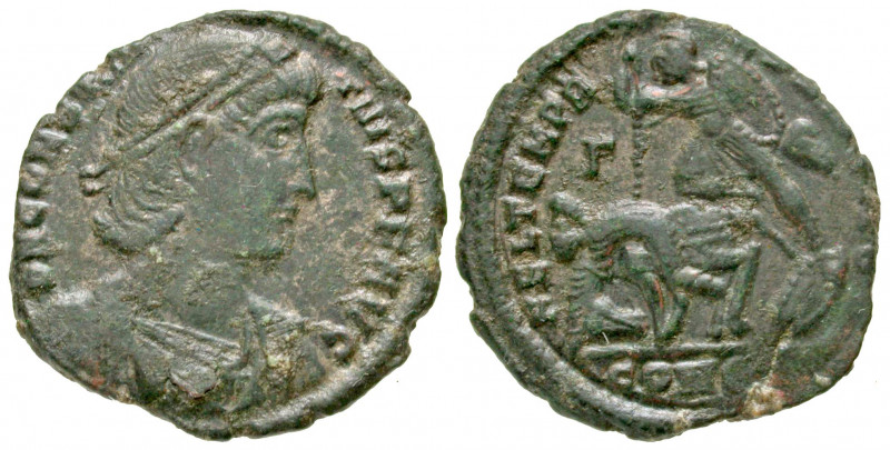 Constantius II. A.D. 337-361. AE heavy majorina (23.7 mm, 4.56 g, 12 h). Constan...
