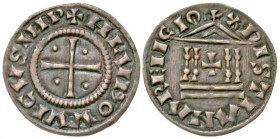 France, Carolingians. Louis 'le Pieux' (the Pious). As Emperor Louis I, 814-840 A.D.. 19.6 mm, 1.28 g, 9 h). Unspecified mint (Trier?), 822-840 A.D.. ...