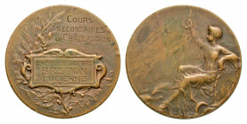 France, Breton. Eure-et-Loire. Chateaudun (?). late 19th-early 20th century 35.7 mm, 23.16 g, 12 h). 2nd prize award (or art?) medallion in AE. Young ...