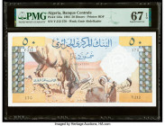 Algeria Banque Centrale d'Algerie 50 Dinars 1.1.1964 Pick 124a PMG Superb Gem Unc 67 EPQ. This example shares the finest grade in the PMG Population R...