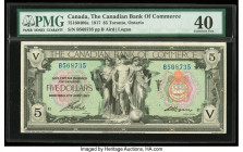 Canada Toronto, ON- Canadian Bank of Commerce $5 2.1.1917 Ch.# 75-16-04-06a PMG Extremely Fine 40. 

HID09801242017

© 2022 Heritage Auctions | All Ri...