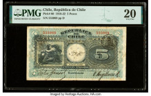 Chile Republica de Chile 5 Pesos 31.5.1920 Pick 60 PMG Very Fine 20. 

HID09801242017

© 2022 Heritage Auctions | All Rights Reserved