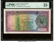 Egypt National Bank of Egypt 100 Pounds 1952 Pick 34 PMG Very Fine 25. A tape repair and an annotation is noted on this example.

HID09801242017

© 20...