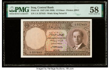 Iraq Central Bank of Iraq 1/2 Dinar 1947 (ND 1959) Pick 43 PMG Choice About Unc 58. 

HID09801242017

© 2022 Heritage Auctions | All Rights Reserved