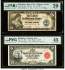 Philippines Bank of the Philippine Islands; National Bank 5; 20 Pesos 1.1.1928; 1937 Pick 18; 57 Two Examples PMG Very Fine 20; Choice Extremely Fine ...