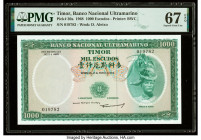 Timor Banco Nacional Ultramarino 1000 Escudos 21.3.1968 Pick 30a PMG Superb Gem Unc 67 EPQ. 

HID09801242017

© 2022 Heritage Auctions | All Rights Re...