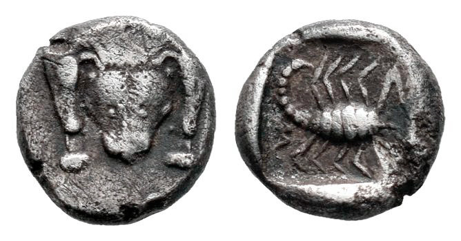 Caria. Mylasa. Hemiobol. Century IV BC. (SNG Kayhan-934/8 var). (Sng Keckman-917...