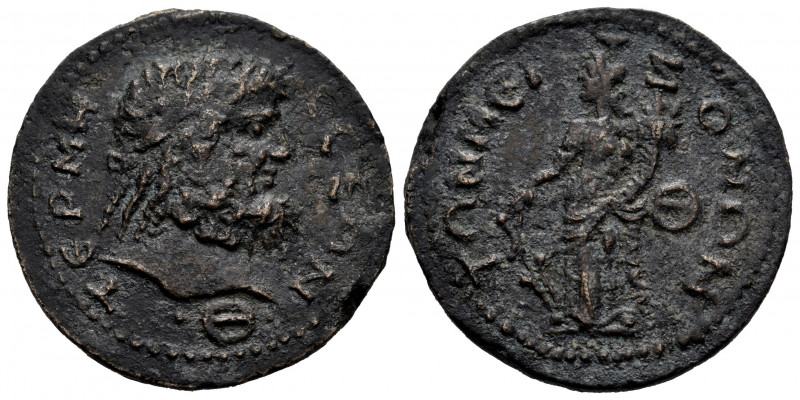 Pisidia. Termessos. AE 31. 250 BC. (Sng France-2190-2191). Anv.: TЄPMHCCЄΩN / Θ....