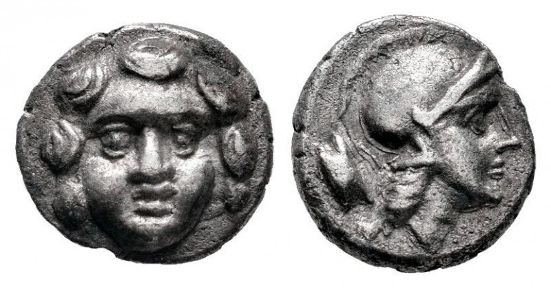 Pisidia. Selge. Obol. 350-300 BC. (Sng Cop-246). (Sng Bnf-1934). Anv.: Facing go...
