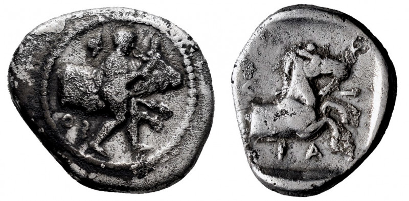 Thessaly. Tricca. Hemidrachm. 440-400 BC. (SNG Oxford-3933 var). (Hgc-4 similar)...