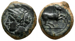 Zeugitania. Carthage. AE 19. 375-350 BC. (Hgc-1668). Ae. 6,61 g. A good sample. XF. Est...200,00. 

Spanish Description: Zeugitania. Cartago. AE 19....