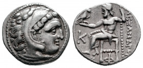 Kingdom of Macedon. Alexander III, "The Great". Drachm. 310-301 BC. Kolophon. (Price-1823). (Müller-808). Anv.: Head of Herakles right, wearing lion's...