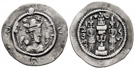 Sassanid Empire. Khusro I. Drachm. RY 12. HL (Herat). (Göbl-II/2). Ag. 3,83 g. Almost VF/Choice VF. Est...40,00. 

Spanish Description: Imperio Sasá...