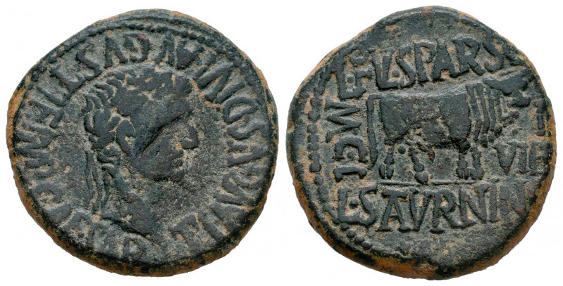 Calagurris. Time of Tiberius. Unit. 14 - 36 BC. Calahorra (La Rioja). (Abh-429)....