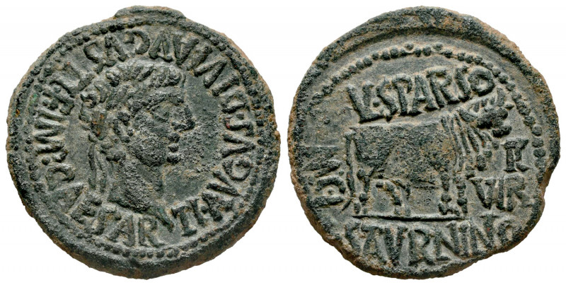 Calagurris. Time of Tiberius. Unit. 14 - 36 BC. Calahorra (La Rioja). (Abh-429)....