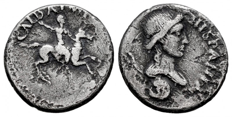 Galba. Denarius. 68 AD. Tarraco. (Ric-1 var.). (Cohen-76 var.). Anv.: Bare-heade...